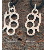 Schlagring 176 mit Schlangenkette - Silber