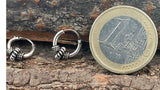 Zeitlose Unisex-Ohrringe aus echtem 925 Sterlingsilber