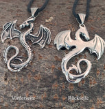 Anhänger 20 E Drache - Edelstahl