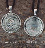 Wolfskopf 394 mit Schlangenkette - Silber