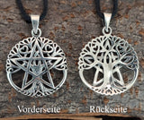 Lebensbaum 250 mit Schlangenkette - Silber