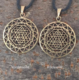 Anhänger 164 Sri Yantra - Bronze