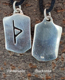 Rune Thurisaz 300 mit Schlangenkette - Silber