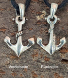 Anker 124 mit Schlangenkette - Silber