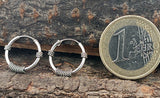 Zeitlose Unisex-Ohrringe aus echtem 925 Sterlingsilber