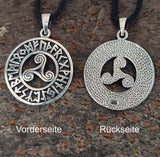 Triskele 319 mit Korbkette - Silber