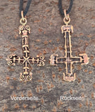 Anhänger 25 Kreuz - Bronze