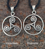 Triskele 24 mit Schlangenkette - Silber