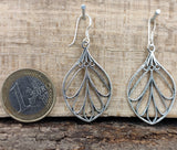 Ohrring 09 Blatt - Silber