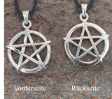 Pentagramm 251 mit Schlangenkette - Silber