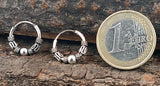 Zeitlose Unisex-Ohrringe aus echtem 925 Sterlingsilber