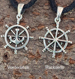 Steuerrad 266 mit Schlangenkette - Silber