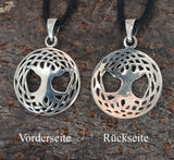 Lebensbaum 90 mit Schlangenkette - Silber