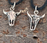 Stier 7 mit Schlangenkette - Silber