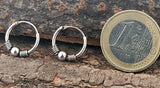 Zeitlose Unisex-Ohrringe aus echtem 925 Sterlingsilber