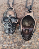 Totenkopf 173 mit Königskette - Edelstahl