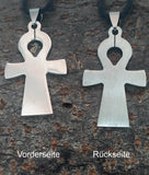 Ankh 10 mit Panzerkette - Edelstahl