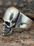 Ring Totenkopf, Gr. 62-74 (tk8) - Silber