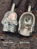 Totenkopf 86 mit Panzerkette - Edelstahl