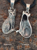 Anhänger 411 Katze - Silber