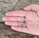 Thorshammer 396 mit Schlangenkette - Silber