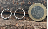 Zeitlose Unisex-Ohrringe aus echtem 925 Sterlingsilber