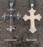 Anhänger 11 A Kreuz - Edelstahl