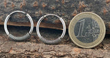 Zeitlose Unisex-Ohrringe aus echtem 925 Sterlingsilber