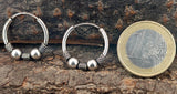 Zeitlose Unisex-Ohrringe aus echtem 925 Sterlingsilber