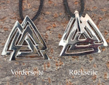 Wotansknoten 163 mit Panzerkette - Edelstahl