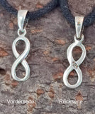 Unendlichkeitszeichen 187 mit Schlangenkette - Silber