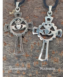 Anhänger 170 Claddagh-Kreuz - Silber
