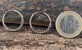 Zeitlose Unisex-Ohrringe aus echtem 925 Sterlingsilber