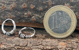 Zeitlose Unisex-Ohrringe aus echtem 925 Sterlingsilber
