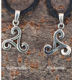 Triskele 160 mit Schlangenkette - Silber