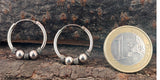 Zeitlose Unisex-Ohrringe aus echtem 925 Sterlingsilber