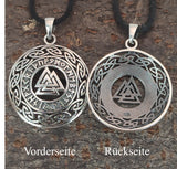 Wotansknoten 216 mit Korbkette - Silber