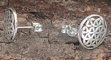 Ohrstecker 23 Blume des Lebens - Silber