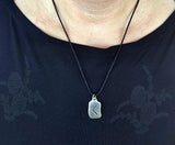 Rune Kenaz 310 mit Schlangenkette - Silber