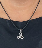 Triskele 161 mit Schlangenkette - Silber