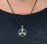 Triskele 24 mit Schlangenkette - Silber