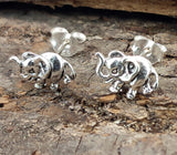 Ohrstecker 52 Elefant - Silber