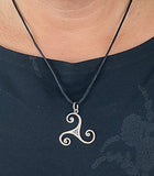 Triskele 163 mit Schlangenkette - Silber