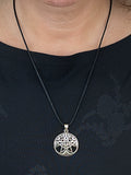 Lebensbaum 250 mit Schlangenkette - Silber