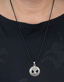 Lebensbaum 90 mit Schlangenkette - Silber