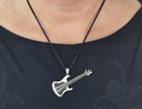 Gitarre 2 mit Panzerkette - Edelstahl