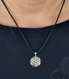 Blume des Lebens 96 A mit Schlangenkette - Silber