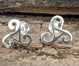 Ohrstecker 40 Triskele - Silber