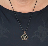 Anhänger 123 Pentagramm - Bronze