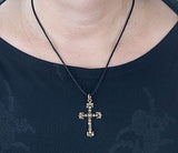 Anhänger 05 Kreuz - Bronze